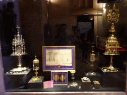 Monstrances at the Vermells` Sacristy at the Palma Cathedral