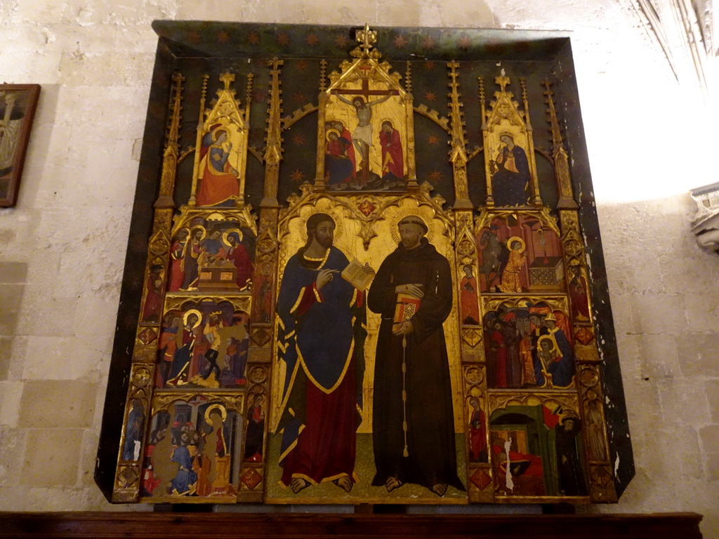 Painting at the Gothic Chapter House at the Palma Cathedral