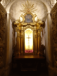 Altar with the Reliquary of the True Cross at the Baroque Chapter House at the Palma Cathedral