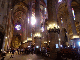 The north aisle and the Corpus Christi Chapel at the Palma Cathedral