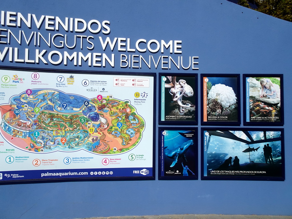 Map of the Palma Aquarium