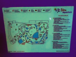 Floorplan of the Tropical Seas area at the Palma Aquarium