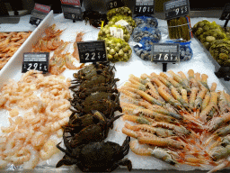Seafood at the supermarket at the El Corte Inglés Alexandre Rosselló shopping mall