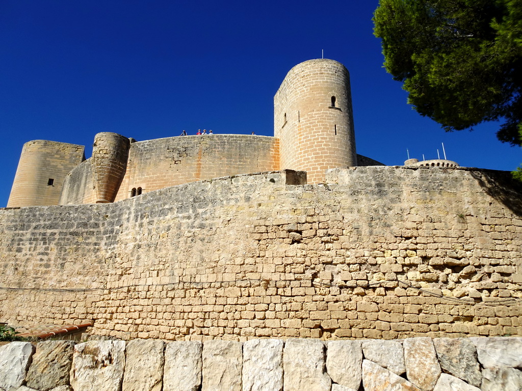 The east side of the Castell de Bellver castle