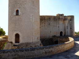 The main tower and the north side of the Castell de Bellver castle