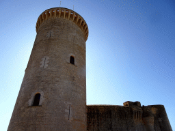 The main tower and the north side of the Castell de Bellver castle