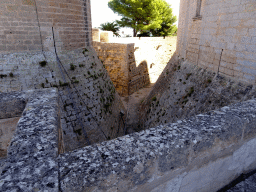 The moat at the north side of the Castell de Bellver castle