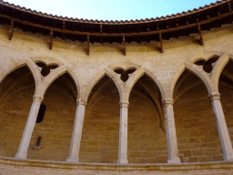 The first floor of the Castell de Bellver castle, viewed from the inner square