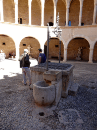 Well at the inner square of the Castell de Bellver castle