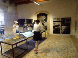 Interior of the museum at the first floor of the Castell de Bellver castle