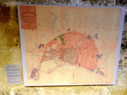 Map of the city of Palma in 1901, at the museum at the first floor of the Castell de Bellver castle