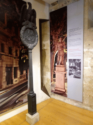 Banner of the Via Roma, at the museum at the first floor of the Castell de Bellver castle, with explanation