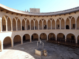 The inner square of the Castell de Bellver castle, viewed from the first floor