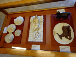 Statuettes at the museum at the first floor of the Castell de Bellver castle