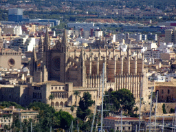 The Palma Cathedral, viewed from the roof of the Castell de Bellver castle