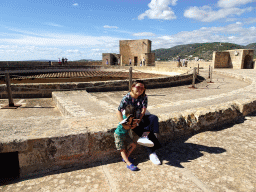 Miaomiao and Max at the roof of the Castell de Bellver castle