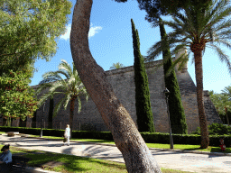 Southwest side of the Bastió de Sant Pere bastion, viewed from the Parc de Sa Feixina