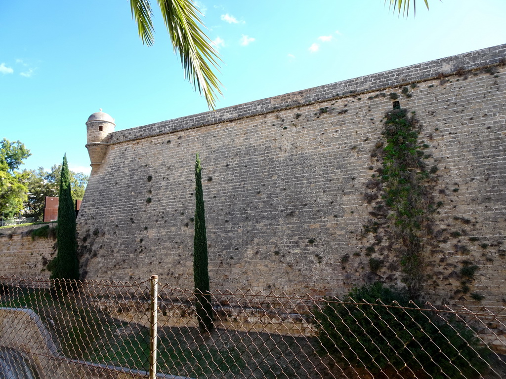 Northwest side of the Bastió de Sant Pere bastion, viewed from the Parc de Sa Feixina