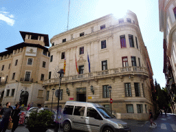 Front of the Delegació del Govern a les Illes Balears building at the Carrer Constitució street