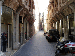 The Costa de Can Santacília street, viewed from the Plaça del Mercat square