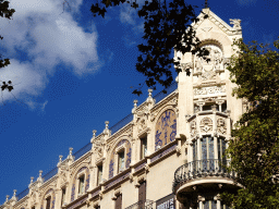 Southwest facade of the Grand Hotel at the Plaça de Weyler square