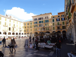 Southeast side of the Plaça Major square