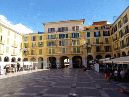 Southeast side of the Plaça Major square