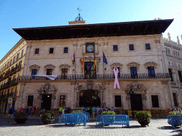 Front of the City Hall at the Plaça de Cort square