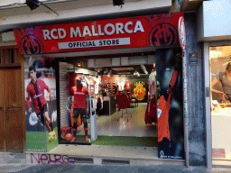Front of the RCD Mallorca Store at the Plaça de Cort square