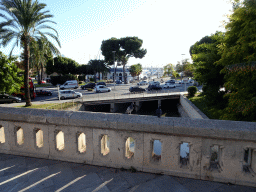The Avinguda de Gabriel Roca street, viewed from the Pont de la Riera bridge