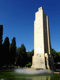 Fountain and monument at the Parc de Sa Feixina