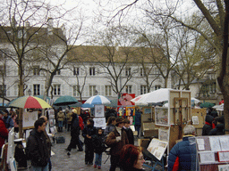 Artists on the Place du Tertre square on the Montmartre hill