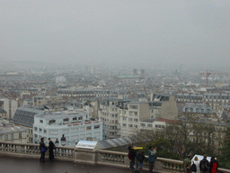 View on the city center from the Basilique du Sacré-Coeur church