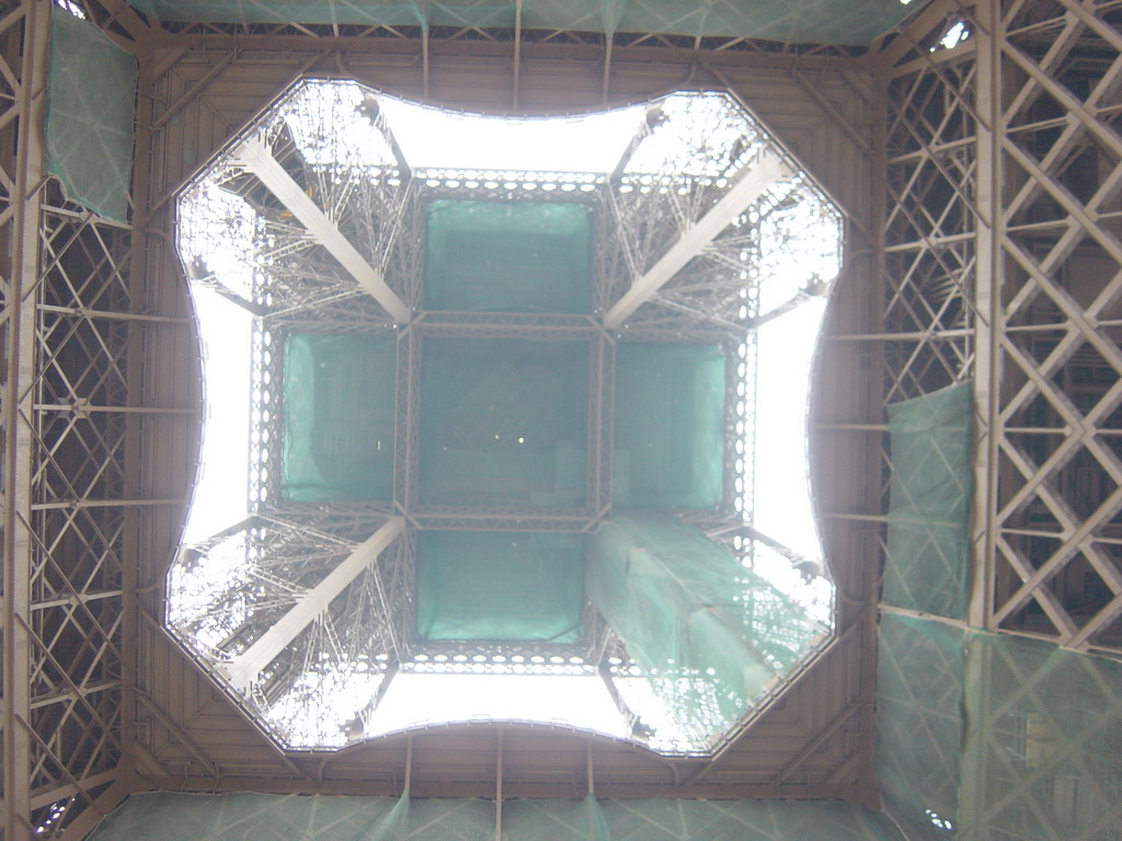 The Eiffel Tower from below