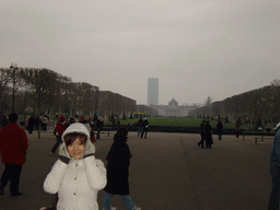 Miaomiao and the Parc du Champs de Mars, the École Militaire and the Tour Montparnasse