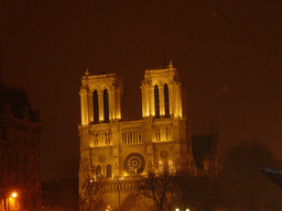 The Cathedral Notre Dame de Paris, by night