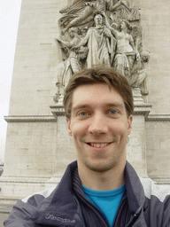 Tim at the Arc de Triomphe