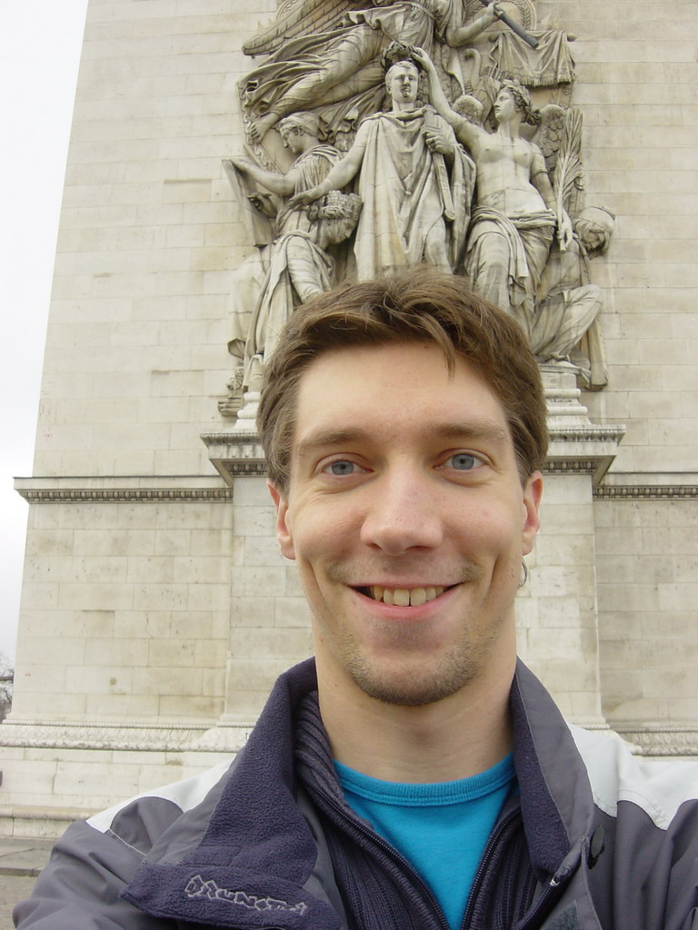 Tim at the Arc de Triomphe