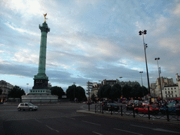 The Colonne de Juillet column at the Place de la Bastille square