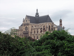 The Église Saint-Eustache church, viewed from the Jardin des Halles gardens