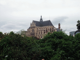 The Église Saint-Eustache church, viewed from the Jardin des Halles gardens