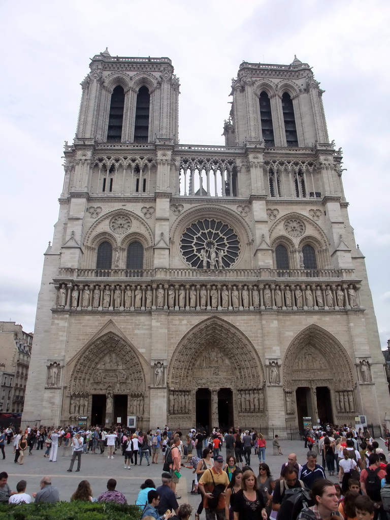 Front of the Cathedral Notre Dame de Paris