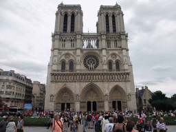 Front of the Cathedral Notre Dame de Paris