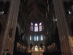 Nave, Apse and Altar of the Cathedral Notre Dame de Paris