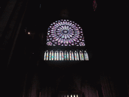 The North Rose Window in the Cathedral Notre Dame de Paris