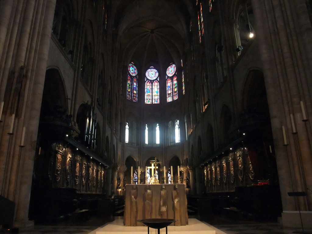 Apse, Choir and Altar of the Cathedral Notre Dame de Paris