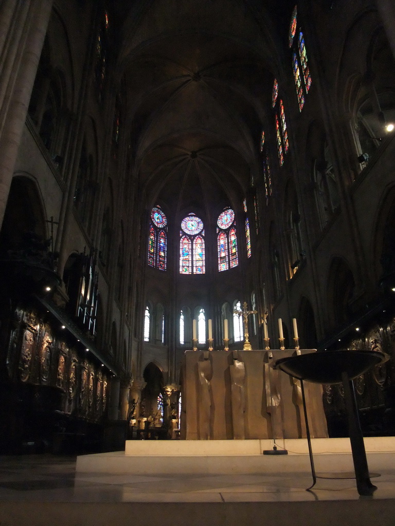 Apse, Choir and Altar of the Cathedral Notre Dame de Paris