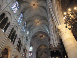 Nave and Pulpit of the Cathedral Notre Dame de Paris