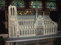 Scale model of the Cathedral Notre Dame de Paris, in the Apse of the Cathedral Notre Dame de Paris