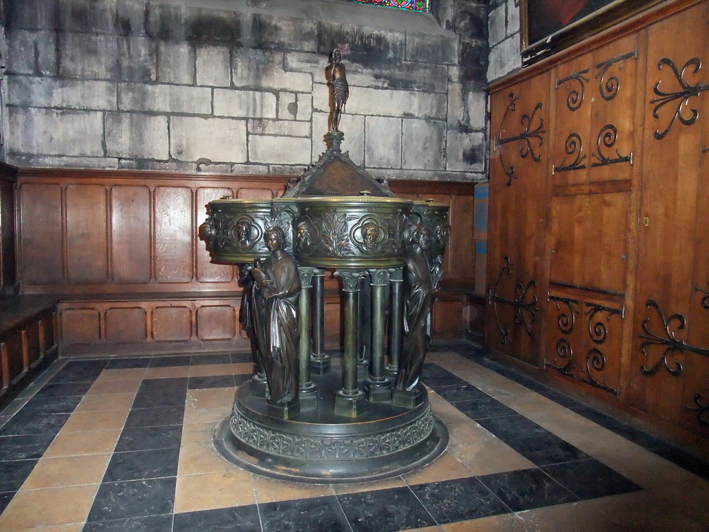 Baptistry in the Cathedral Notre Dame de Paris